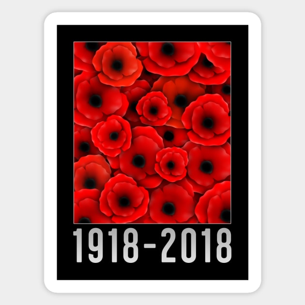 World War One Poster Sticker by SeattleDesignCompany